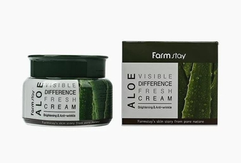 Крем для лица Farmstay  Visible Difference Fresh Cream Aloe объем 100 г