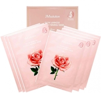 Тканевая маска с экстрактом дамасской розы JMsolution Glow Flower Firming Mask Rose (10 штук)